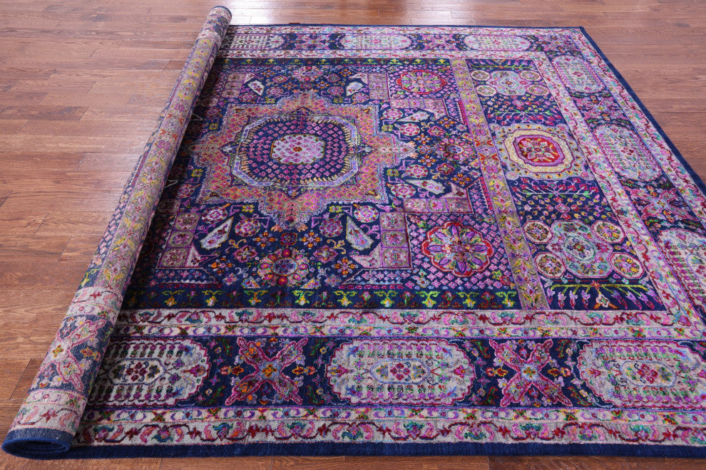 Mamluk Handmade Wool & Silk Rug 8' 9" X 11' 5" - Q13723