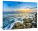 "Rocky Coogee Beach in Sydney" Seashore Canvas Print, 40"x30"