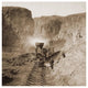 "First Construction Train, Palisades, 10 Mile Canon, 1866" Paper Art, 20"x20"