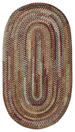 Habitat Braided Oval Rug, Deep Red, 11' 4"x14' 4"