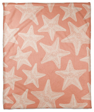 Starfish Coral 50x60 Throw Blanket