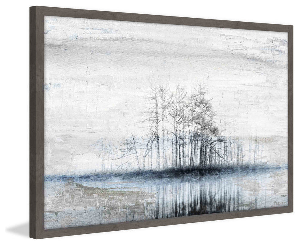 "Tree Island" Framed Painting Print, 30"x20"