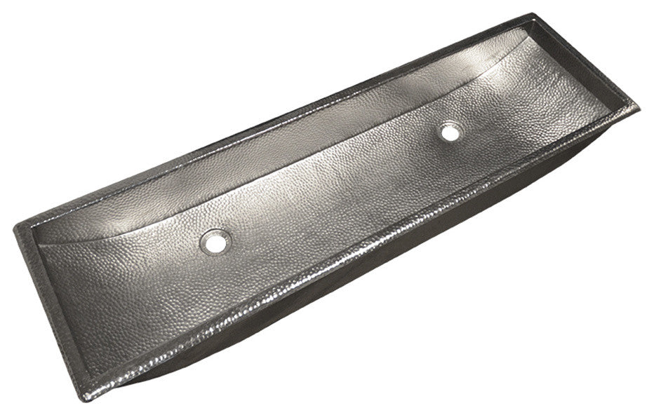 Trough 48 in Brushed Nickel