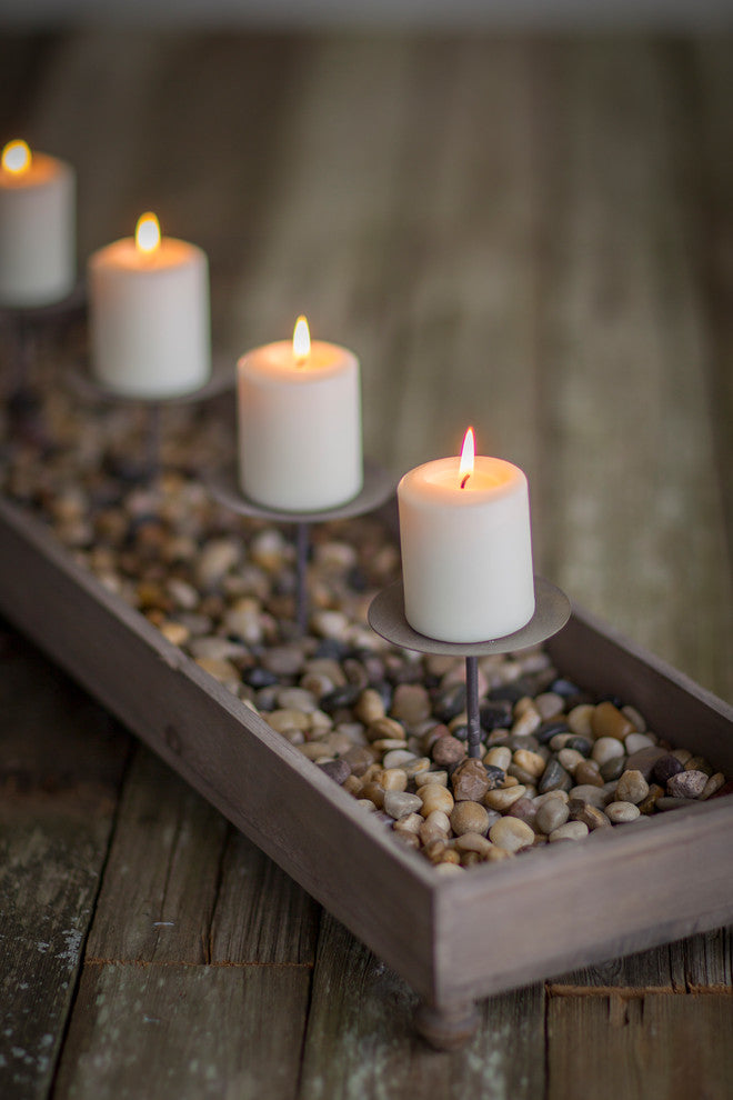 Melinda 4-Candle Tabletop Planter