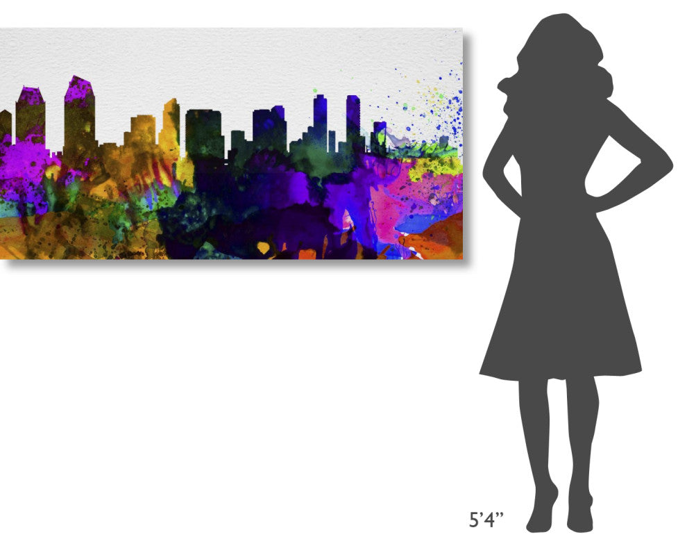 "San Diego City Skyline" Fine Art Print