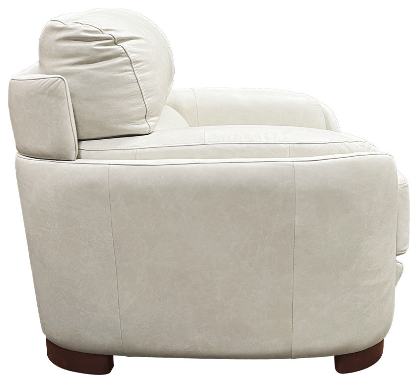 ACME Edrice Chair, Ice Gray Top Grain Leather