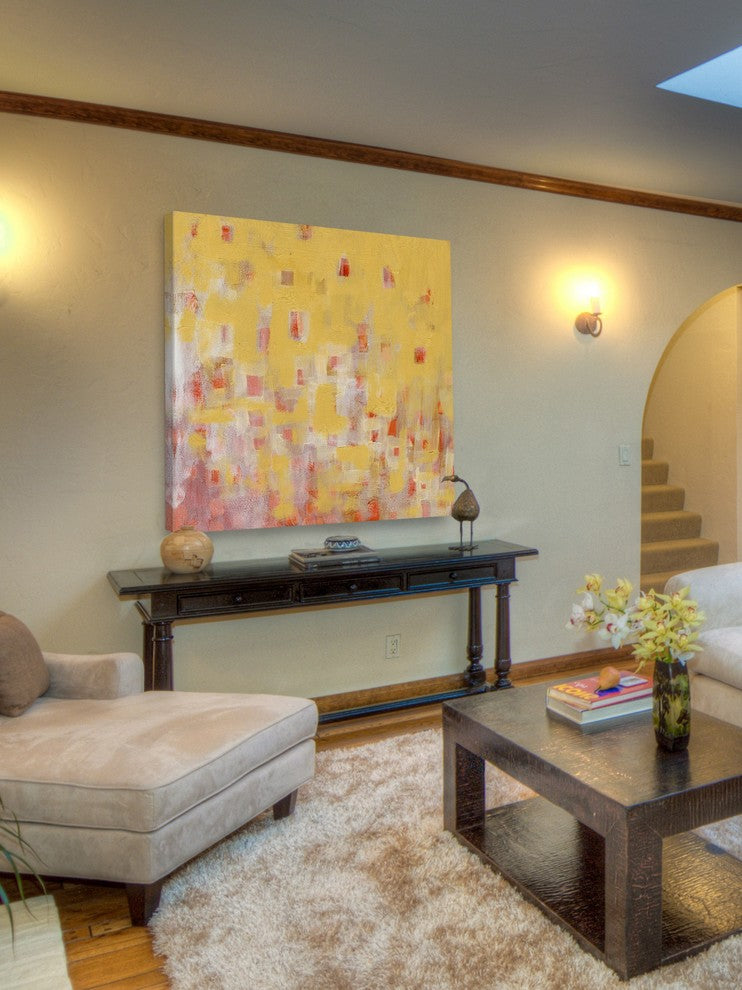 Marmont Hill, "Naples" by Nikki Galapon Painting Print on Wrapped Canvas, 40x40