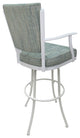 Montana Extra Tall 34" (35") Metal Bar Stool - Noam Base, Watusi Aquatint, White, 34"