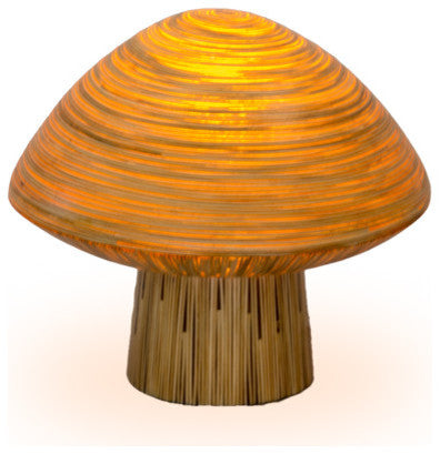 Ixapa Mushroom Lamp With Pitrit Decoration, Small