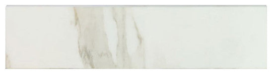 Porcelain Trims 3"x12" Bullnose Tile, Calacatta Gold Matte