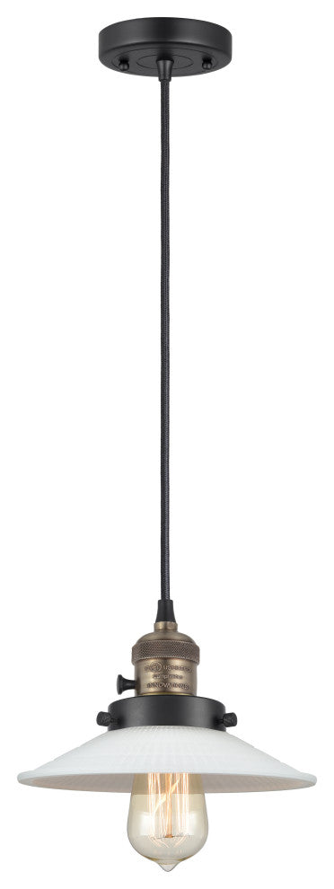 INNOVATIONS 201CSW-BAB-G1 1-Light Mini Pendant Black Antique Brass
