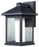 Mesa Collection Outdoor Wall Light in Black Finish