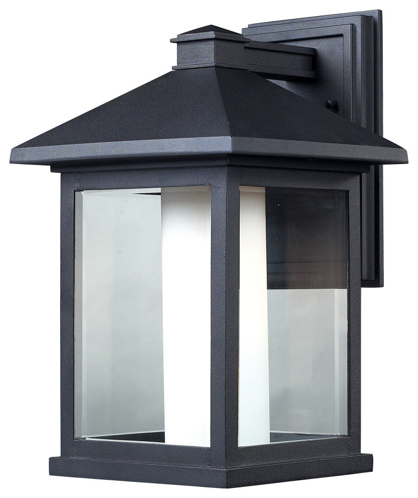 Mesa Collection Outdoor Wall Light in Black Finish