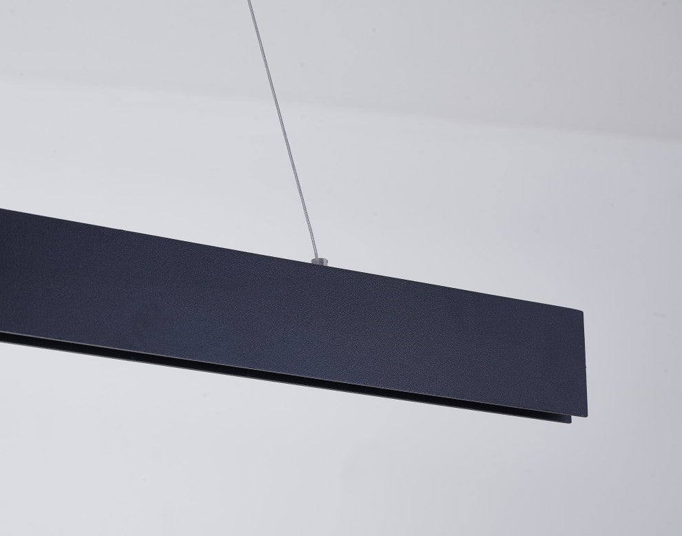 Metal and Acrylic "Y" Shaped Frame LED Light Fixture, Black