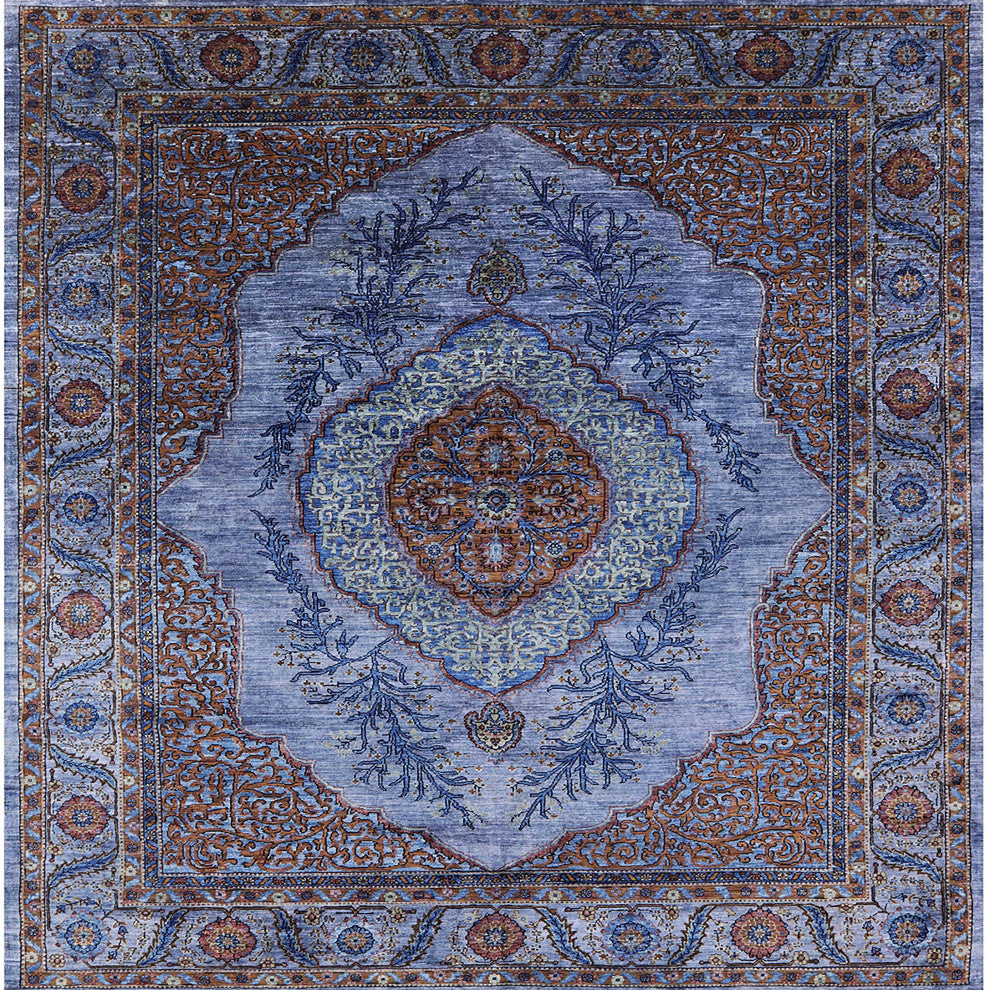 Ahgly Company Indoor Square Mid-Century Modern Area Rugs, 3' Square