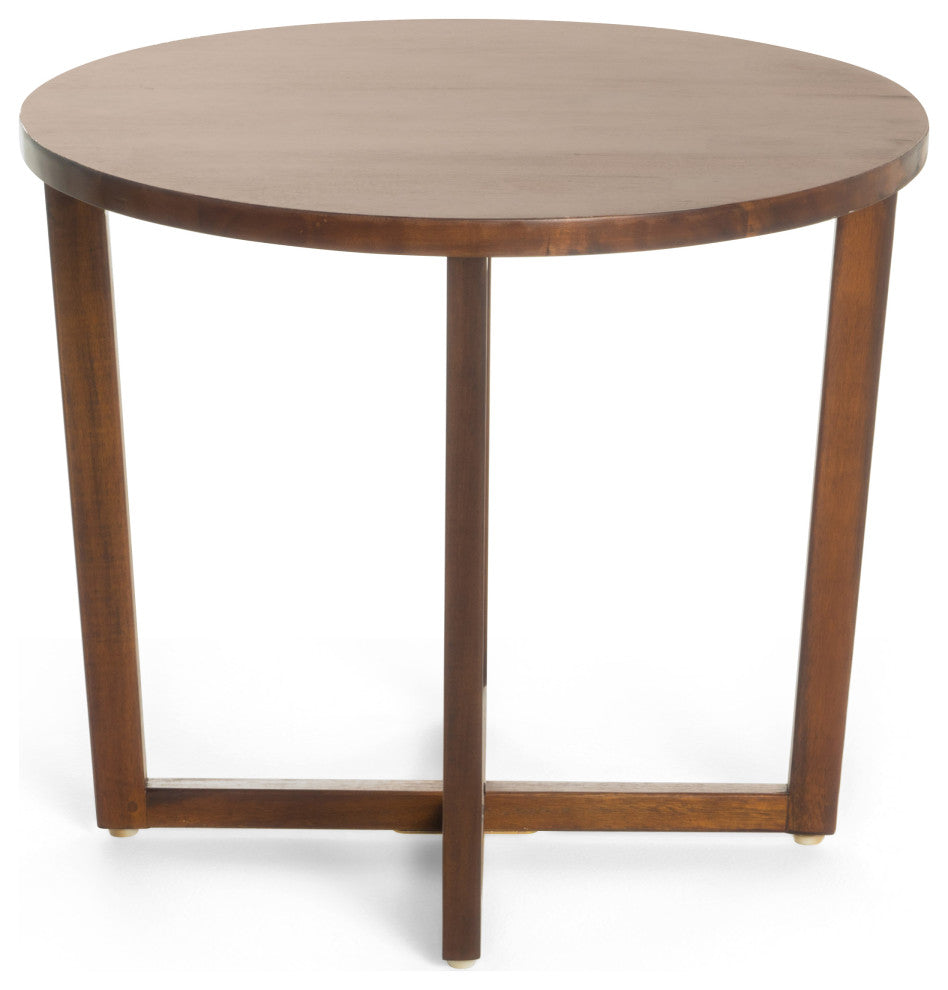GDF Studio Tanzania Rich Mahogany Wood End Table