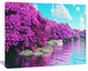 Beautiful Row of Cherry Blossoms, Landscape Canvas Art Print, 20"x12"