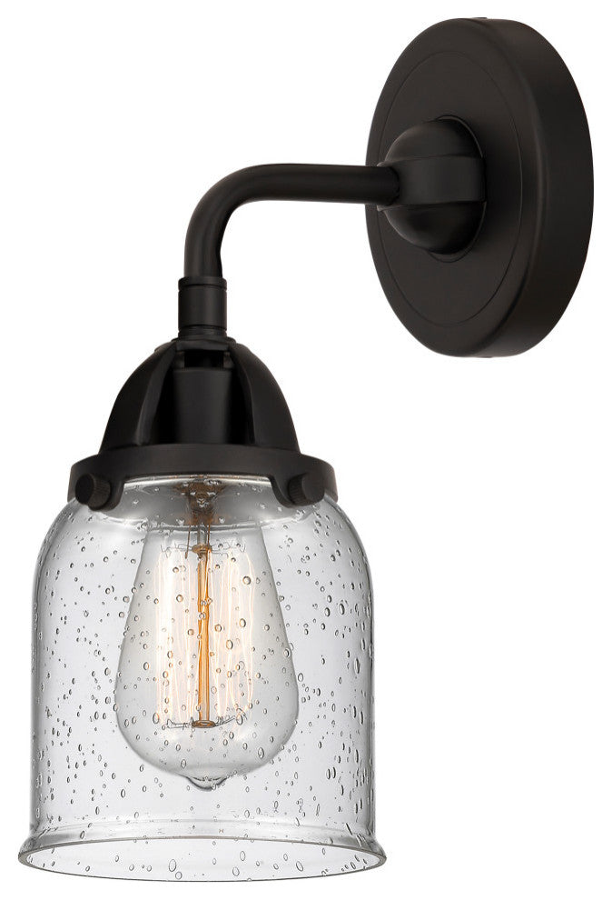Small Bell Sconce, Matte Black, Seedy