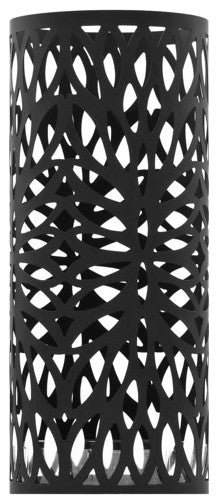 vidaXL Umbrella Stand Black Powder-coated steel Medium Durable