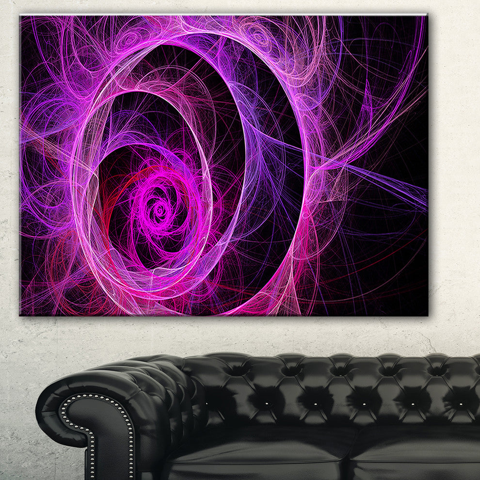 "Exotic Pink Flower" Floral Digital Art Canvas Print