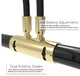 22" LED Grand Piano Lamp, Black and Brass, With Brass Accents