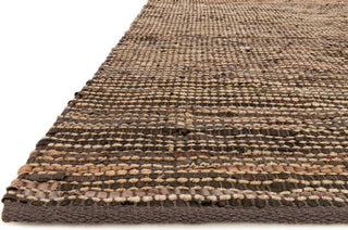 Natural Leather & Jute, Edge Area Rug, Brown, 9'3"x13'