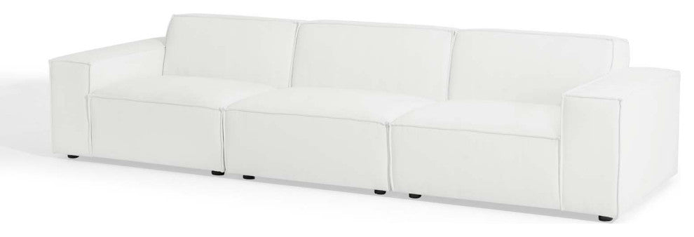 Modular Sofa, White, Fabric, Modern, Living Lounge Cafe Hotel Lobby Hospitality