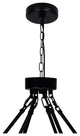 Arya 45 Light Chandelier With Black Finish