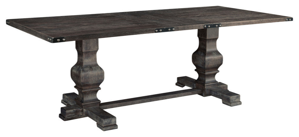 Manchester Dining Table, Charcoal