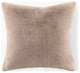 Croscill Sable Faux Fur Square Pillow 20x20, Golden, Throw Pillow