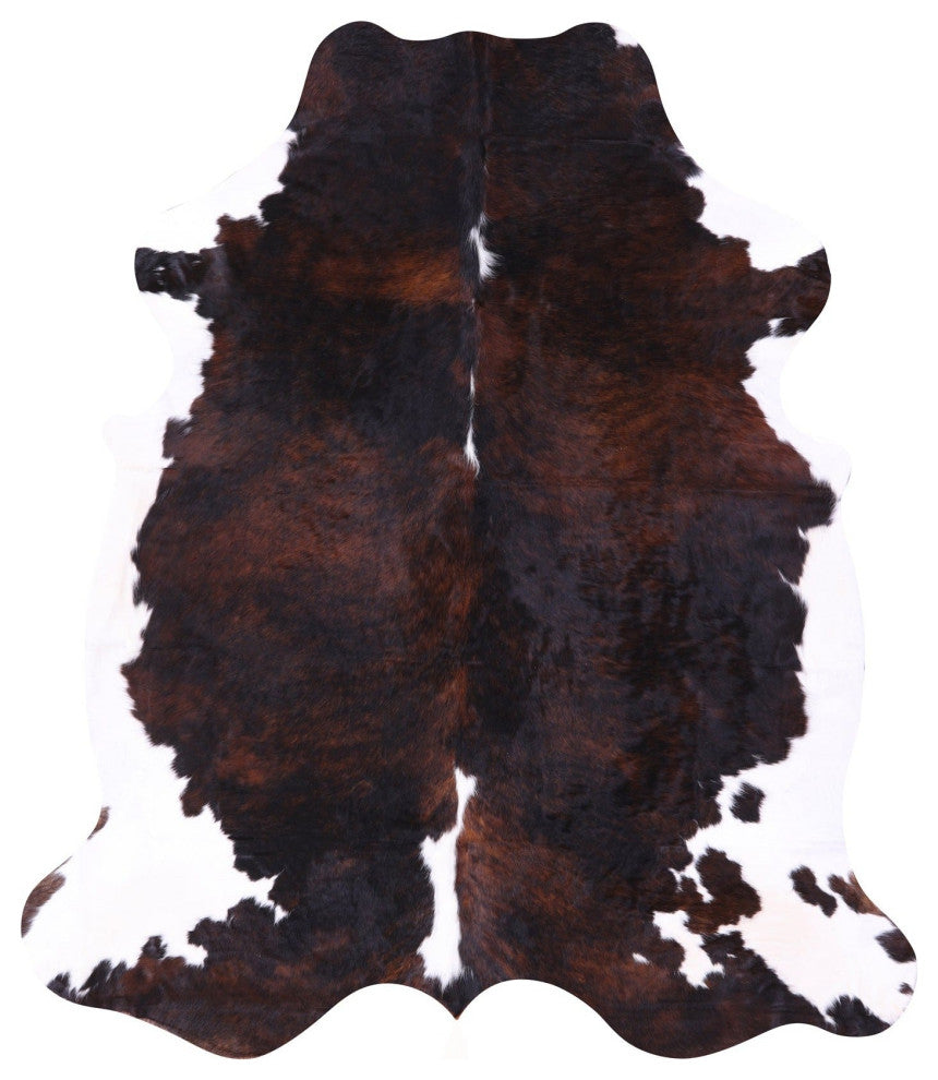 7' 6" X 6' 6" Organic Natural Hair-On Cowhide Area Rug C1483