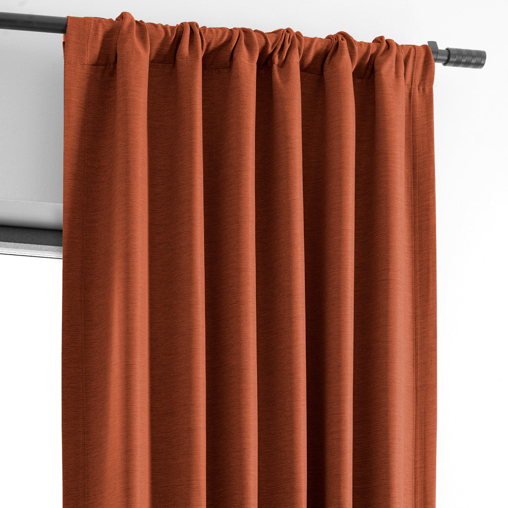 Persimmon Bellino Blackout Room Darkening Curtain Single Panel, 50"x108"