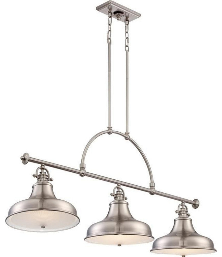 Quoizel Lighting - Emery - 3 Light Island-Brushed Nickel Finish - Emery - 3