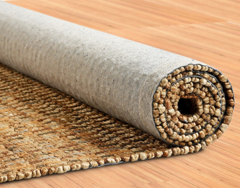 5" x 8" Tan Classic Interwoven Area Rug