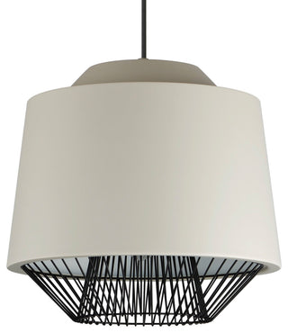 ET2 E11394 Phoenix 19"W LED Cage Pendant - Gray / Black