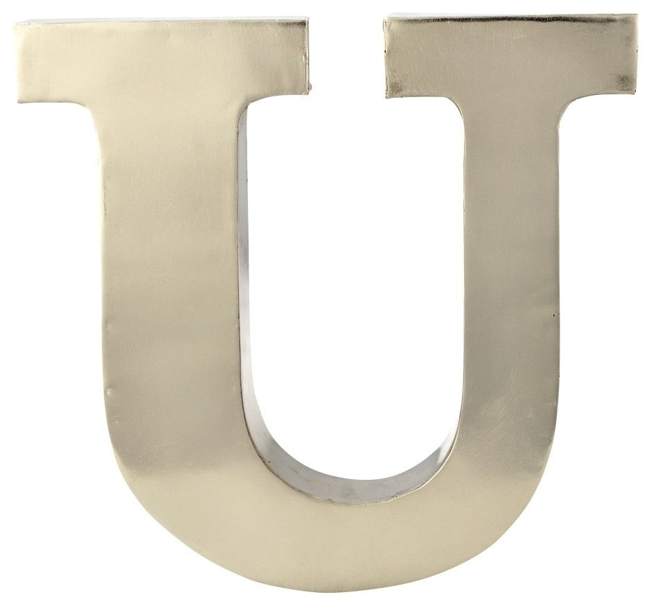Metal Letter on Antique Nickel Finish, 12"