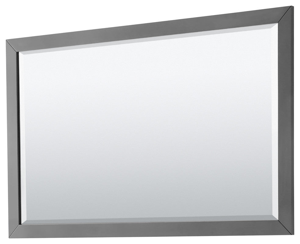 Wyndham WCF414166DGZCMUNSM58 Strada 66 Inch Double Bathroom Vanity in Dark Gray
