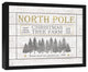 North Pole Christmas Tree Farm 16x20 Black Framed Canvas