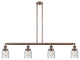 Innovations Lighting 214-Ac-G54-Led 4 Light Dimmable Led Island Light