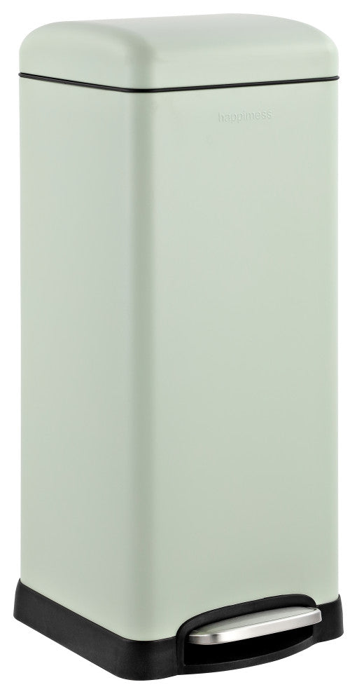 Betty Retro 8-Gallon Step-Open Trash Can, Mint Green