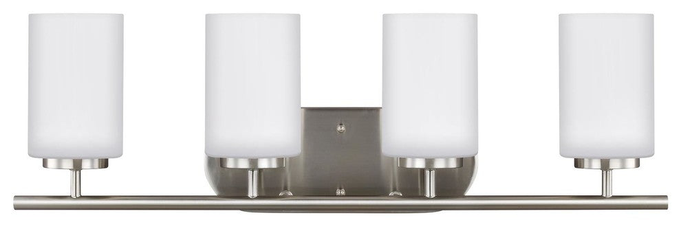 Generation Lighting Lighting 4-Light Wall/Bath, Brushed Nickel