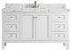 Nashville 60" Single Bathroom Vanity, White 2" Viola Brown