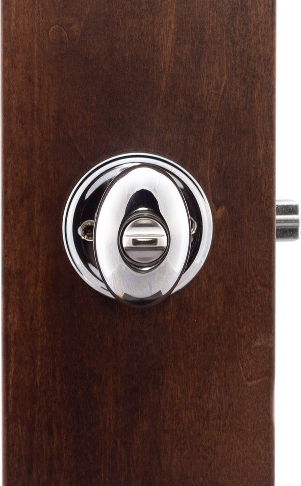 Keyed Entry Knob, Polished Stainless