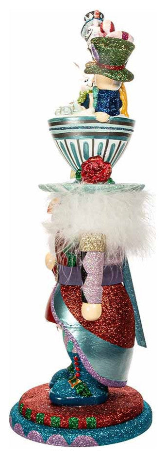Kurt Adler 18" Hollywood Alice Teacup Hat Nutcracker