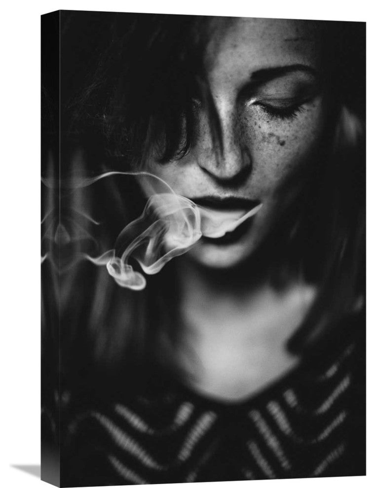 "Smokey" Stretched Canvas Giclee by Yannick Desmet, 15x22"