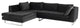 Janis Shadow Grey Fabric Sectional Sofa, HGSC378