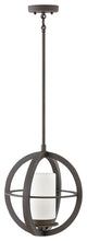 Hinkley Compass Medium Hanging Lantern, Oil Rubbed Bronze