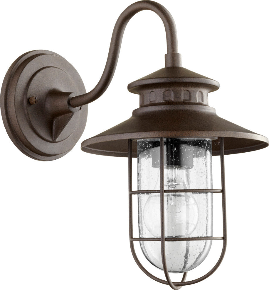 QUORUM INTERNATIONAL 7696-86 Moriarty 1-Light Wall Mount, Oiled Bronze