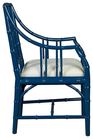 Riley Mahogany Dining Chair, Blue