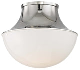Lettie Small LED Flush Mount, Polished Nickel